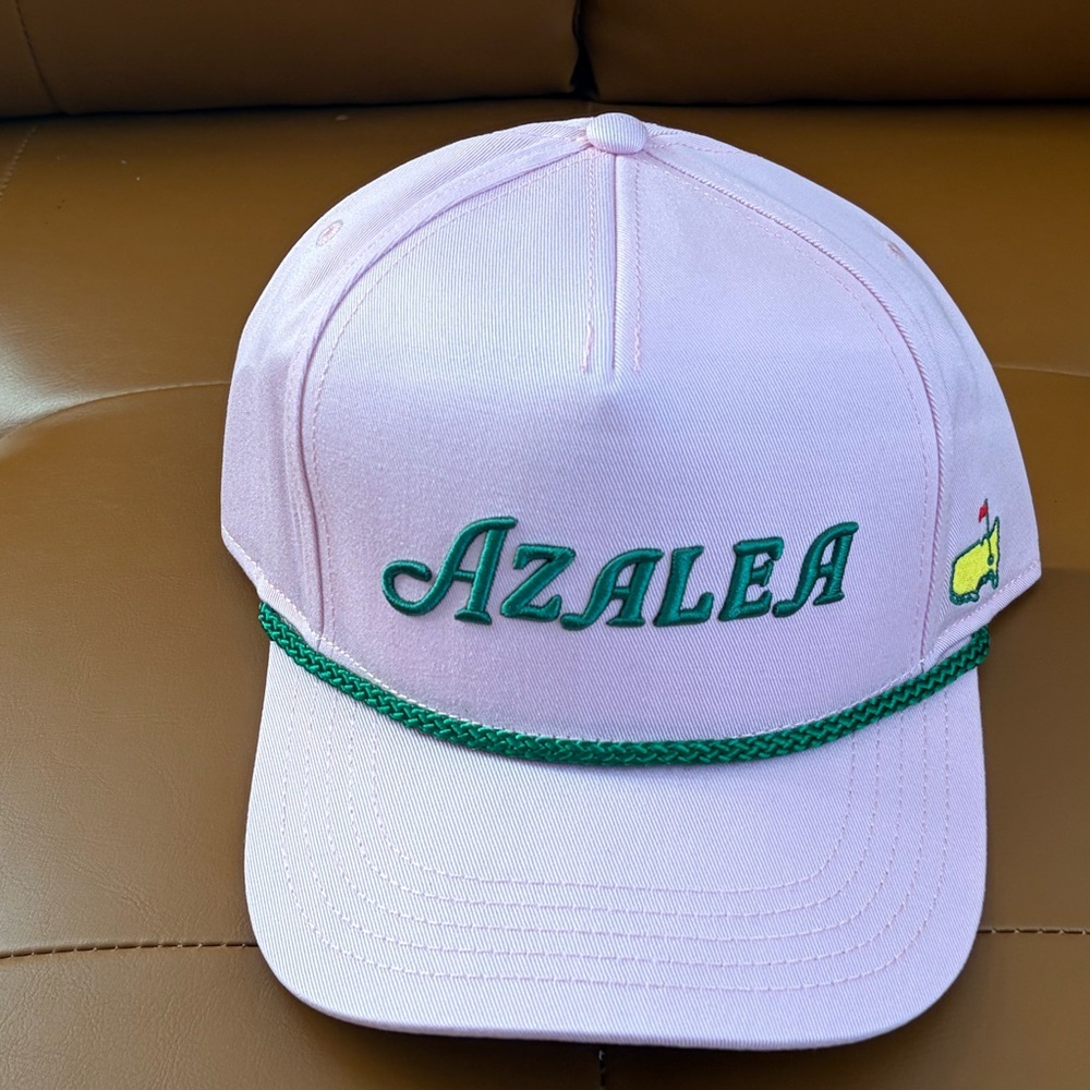 Masters Pink Azalea Cap with Green Embroidery